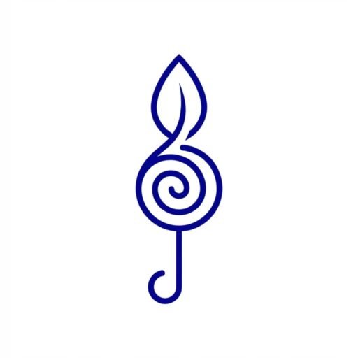 Logo da coda clave de sol circular